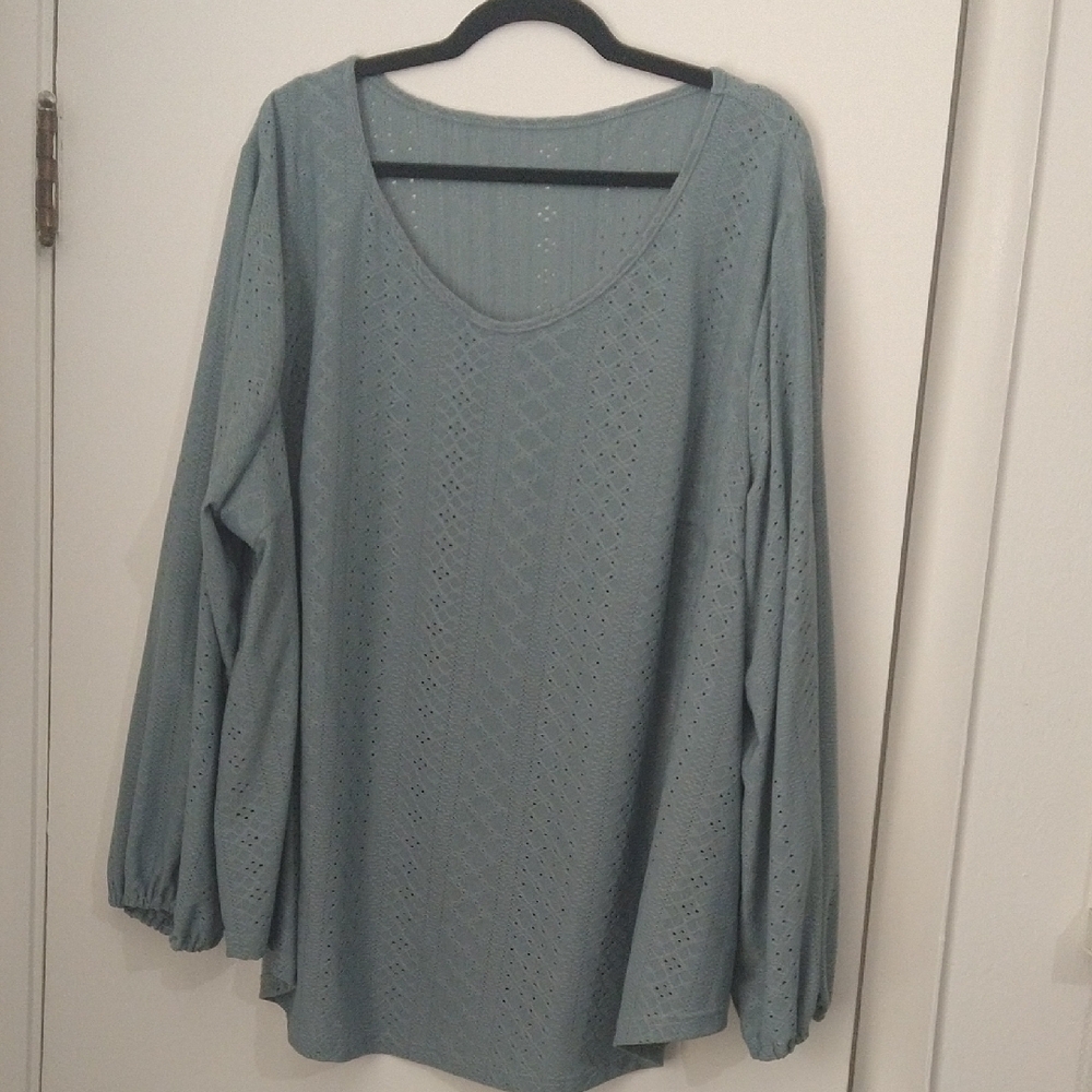 Plus Size Blue Women's Top